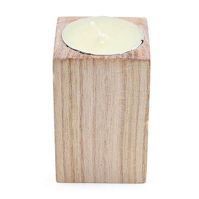 Natural Wood Candle Holder LS-AJEW-T002-01-1
