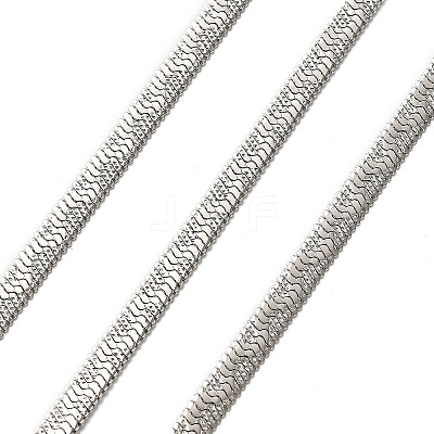 304 Stainless Steel Herringbone Chains CHS-A016-35B-P01-1