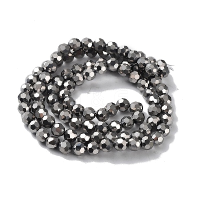 Electroplate Glass Bead Strands EGLA-R042-6mm-06-1