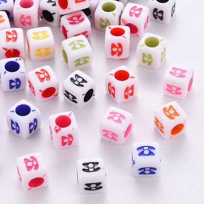 Craft Style Acrylic Beads MACR-S373-03F-1