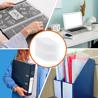 PVC Plastic Album Binder Refill Pages FIND-WH0173-118B-1