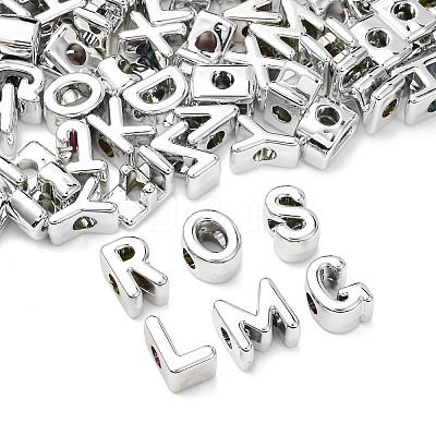 UV Plating Acrylic European Beads MACR-L015-19B-1