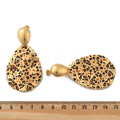 304 Stainless Steel Enamel Stud Earrings EJEW-Z084-15G-05-1