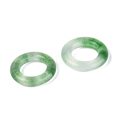 Dyed Natural White Jade Linking Rings G-Q601-43C-1