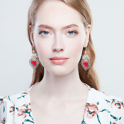 20Pcs 4 Styles Alloy Enamel Pendants ENAM-GO0001-02-1