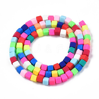 Handmade Polymer Clay Beads Strands CLAY-N008-061-10-1