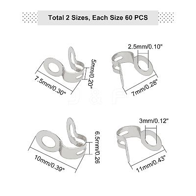 304 Stainless Steel Cable Clip STAS-UN0013-76P-1