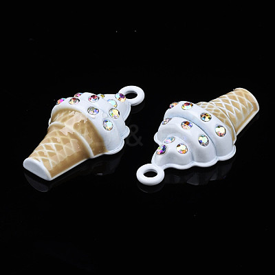 Rack Plating Alloy Enamel Pendants PALLOY-N172-005D-1