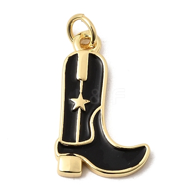 Brass Enamel Pendants KK-A296-51G-04-1