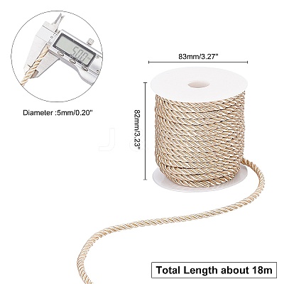 3-Ply Polyester Cord OCOR-WH0033-17A-WH-1