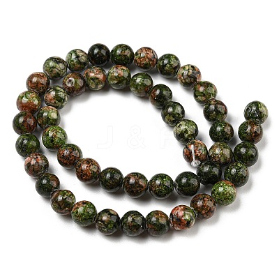 Natural Dyed Sesame Jasper Beads Strands G-E443-A35-1