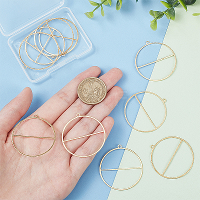 10Pcs Brass Pendants KK-BC0011-67-1