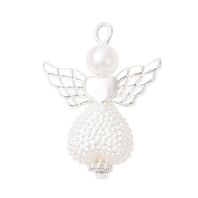 ABS Plastic Imitation Pearl Pendants PALLOY-JF04061-01-1
