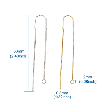 Brass Stud Earring Findings KK-CD0001-02-1