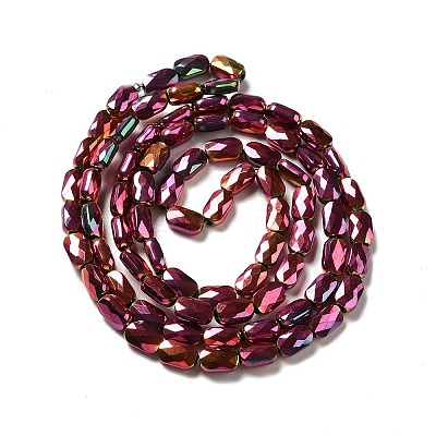 Electroplate Glass Beads Strands EGLA-F150-FP01-1