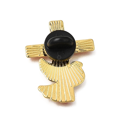 Forever in Our Hearts Cross & Dove Enamel Pins AL-CBA78D1-01G-1