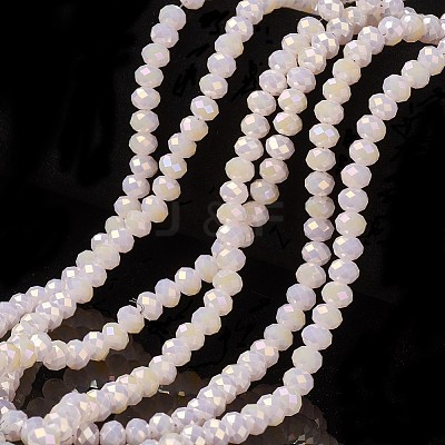 Electroplate Glass Beads Strands EGLA-A034-J6mm-T06-1