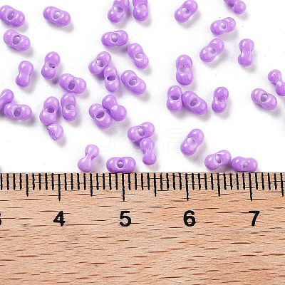 Baking Paint Glass Seed Beads SEED-A033-04T-1