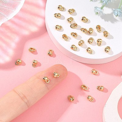 SHEGRACE Brass Bead Tips XGRQ6M684-914G-1