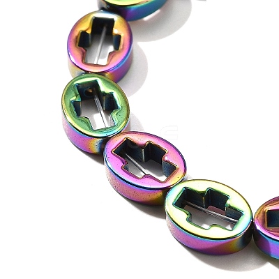 Electroplated Synthetic Non-magnetic Hematite Beads Strands G-L613-Z01-01-1