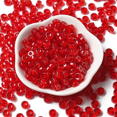 Transparent Colours Glass Seed Beads X-SEED-E001-T3x6mm-02-1
