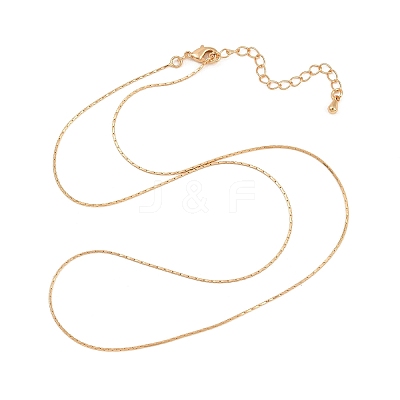 0.7MM Brass Boston Link Chain Necklaces for Women NJEW-Q351-02G-1