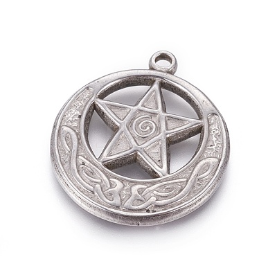 Non-Tarnish 304 Stainless Steel Pendants X-STAS-L226-048P-1