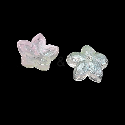 Dyed & Heated Glass Bead Caps GLAA-Z019-02D-1