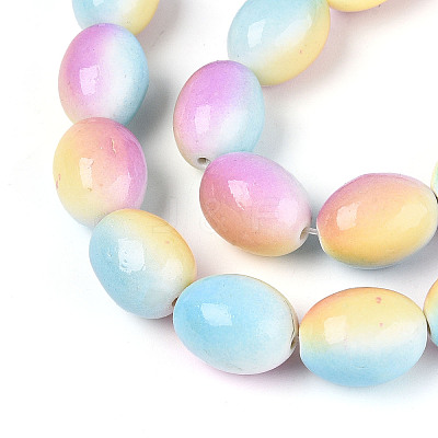 Spray Painted Synthetic Turquoise Beads Strands TURQ-T004-15C-1