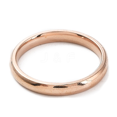 Ion Plating(IP) 304 Stainless Steel Flat Plain Band Rings STAS-I160-D-16mm-RG-1