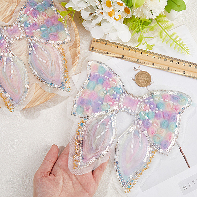 Polyester & Resin Thread Sew On Patches PATC-WH20007-08-1