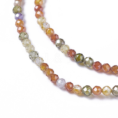 Cubic Zirconia Beads Strands G-F596-48-3mm-1