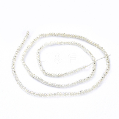 Electroplate Glass Beads Strands X-EGLA-F149-FR-06-1