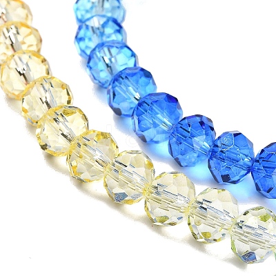 Transparent Painted Glass Beads Strands X1-DGLA-A034-T8mm-A13-1