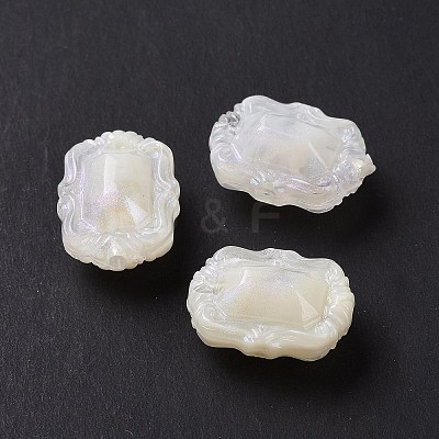 Opaque Acrylic Beads OACR-E015-07H-1