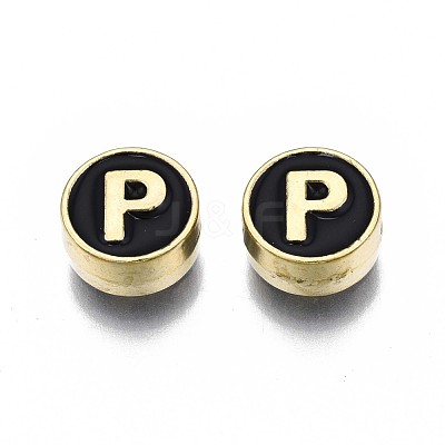 Alloy Enamel Beads ENAM-N052-006-02P-RS-1
