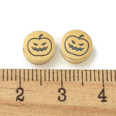 Halloween 304 Stainless Steel Beads STAS-U017-01G-D-1