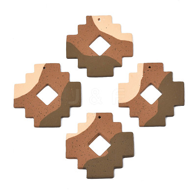 Handmade Polymer Clay Pendants CLAY-N010-039-A02-1