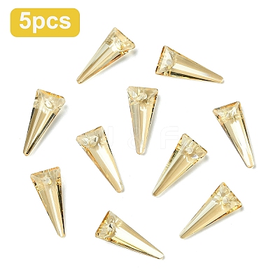 5Pcs K9 Glass Rhinestone Pendants GLAA-YW0004-89D-1