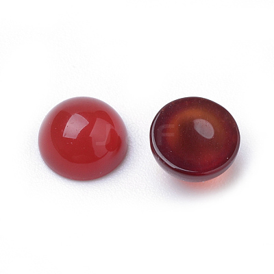 Natural Carnelian Cabochons X-G-R416-6mm-56-1