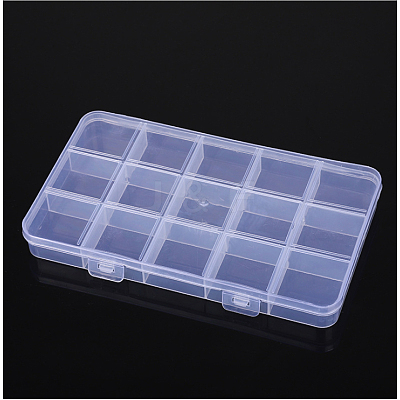 Transparent Plastic Bead Containers X1-CON-YW0001-10-1