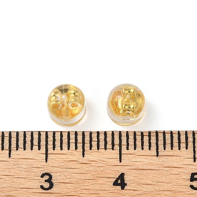 Rack Plating Brass Ear Nuts KK-M269-07G-1