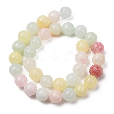 Natural Green Jade Beads Strands G-G757-03-12mm-1