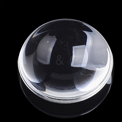 Transparent Glass Cabochons GGLA-R026-48mm-B-1