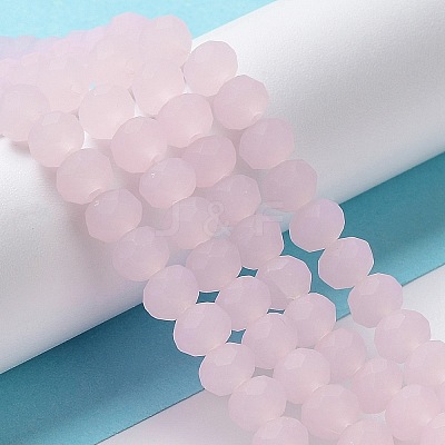 Imitation Jade Solid Color Glass Beads Strands EGLA-A034-J10mm-MD-M-1