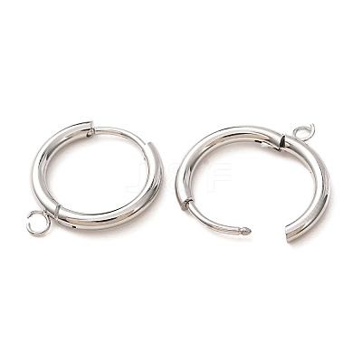 201 Stainless Steel Hoop Earring Findings SA-CBA9743-02P-A-1