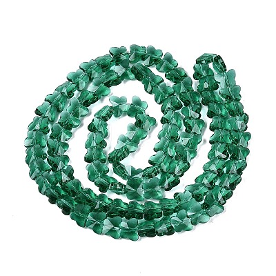 Transparent Glass Beads Strands GLAA-Q118-01A-B05-1