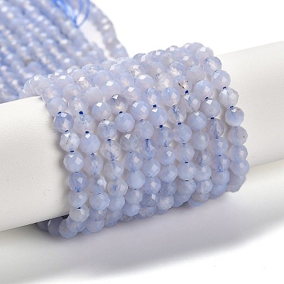 Natural Blue Lace Agate Beads Strands G-Z074-A01-02-1