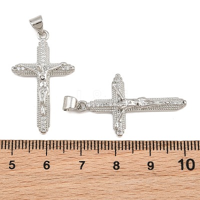 Easter Brass Micro Pave Clear Cubic Zirconia Pendants CU-CBADC6C-09P-03-1