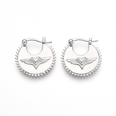 Brass Clip-on Earring for Women KK-T074-59P-1